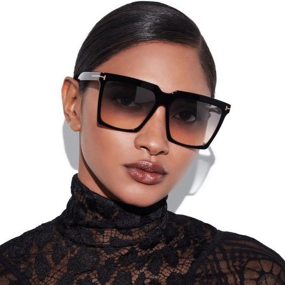 Tom Ford Accessories - Tom Ford Sabrina FT0764 01B Black Smoke Sunglasses